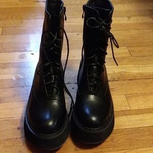 Platform Combat boots, Size 9 US, 39 EUR